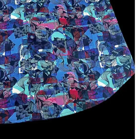 NWT Robert Graham L Barley Multi Color Short Sleeve Shirt $188 - Picture 6 of 13